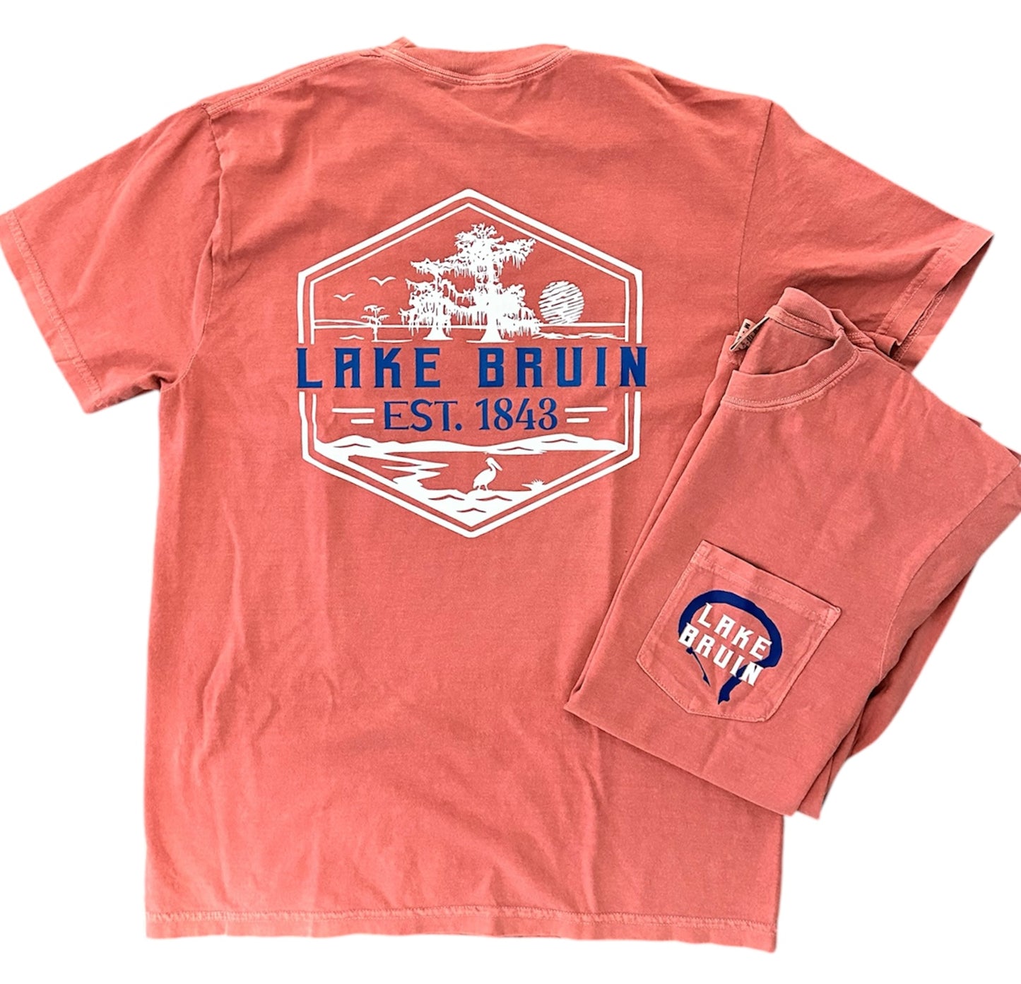 Lake Bruin Pocket T-Shirt-Cumin