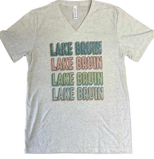 V-Neck Lake Bruin Repeat T-Shirt