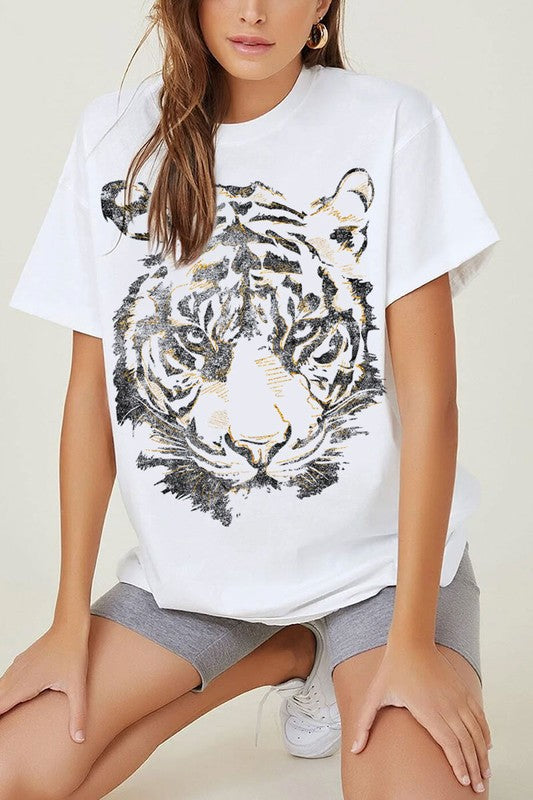 The Golden Foil Tiger Graphic Tee