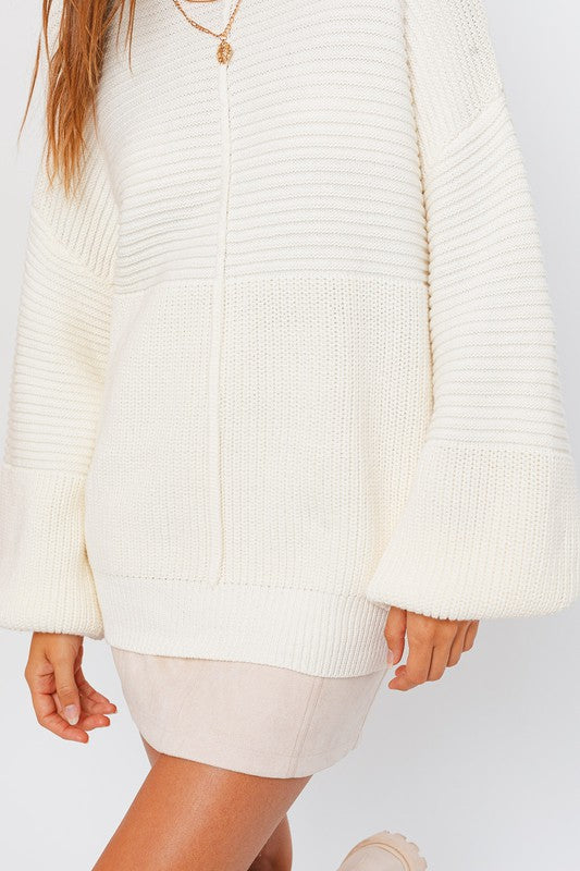 Ribbed Knitted Sweater