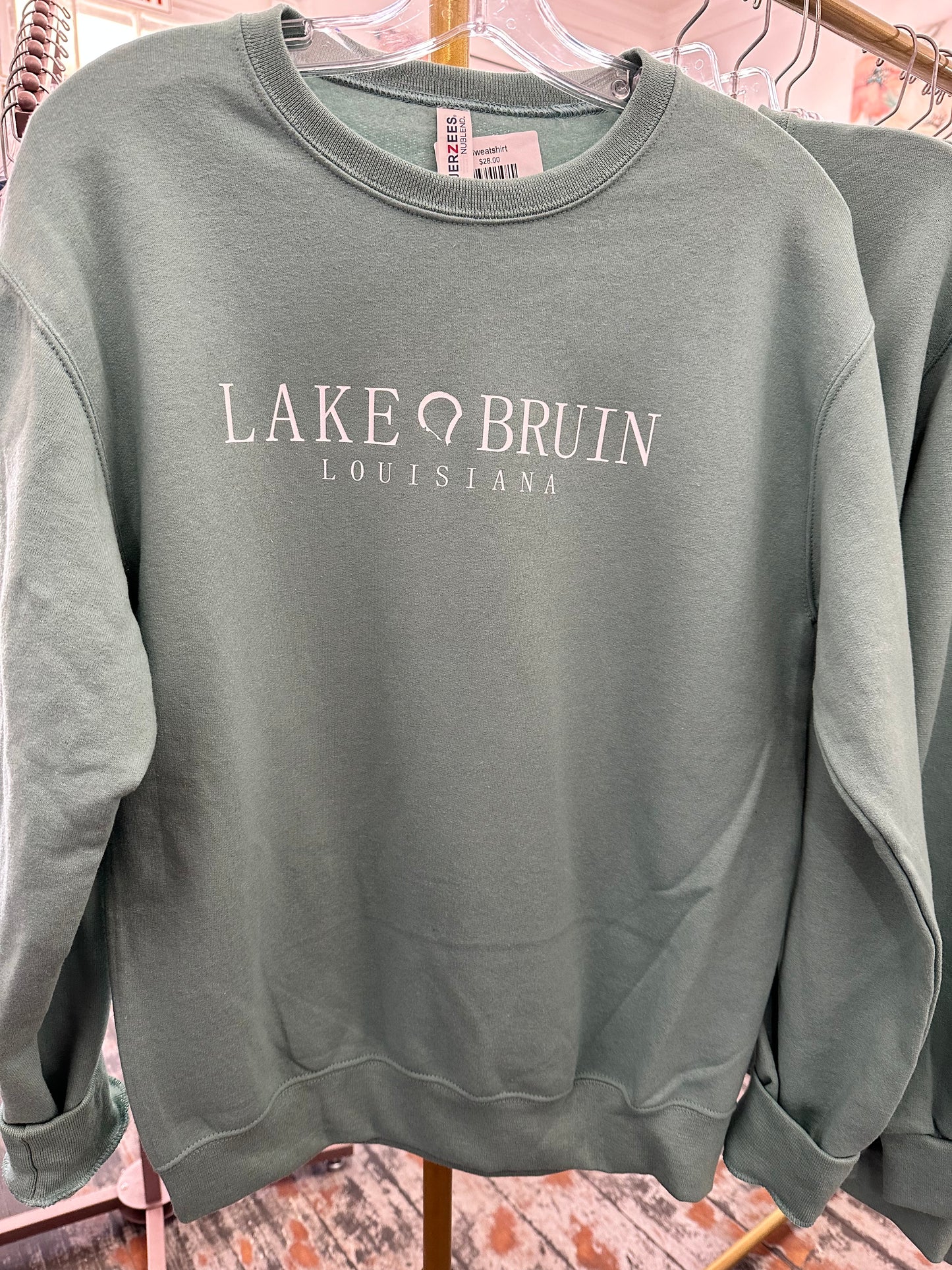 Lake Bruin Louisiana Sweatshirt in Sage