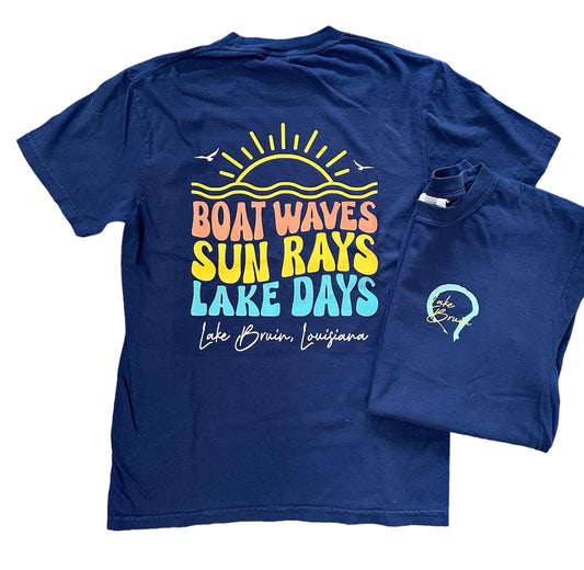 Boat Waves Lake Bruin T-Shirt