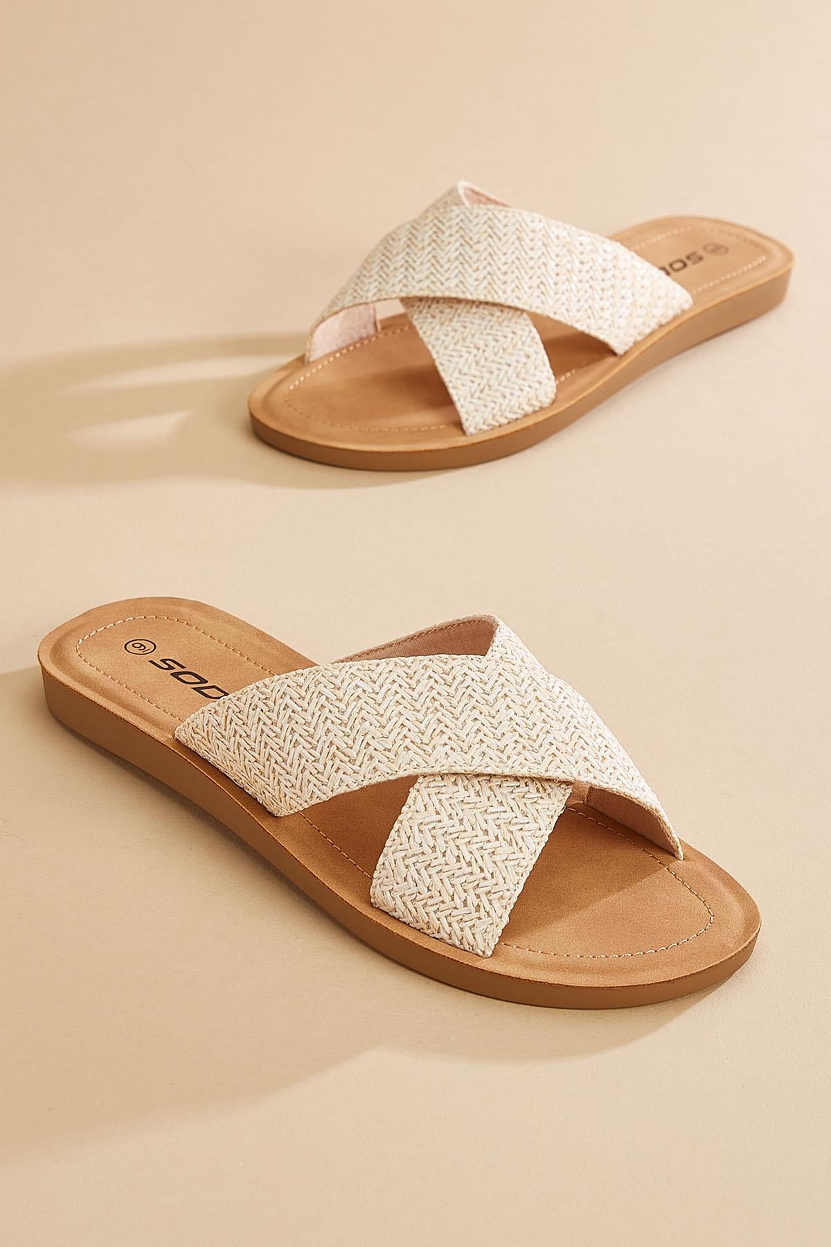 Raffia Flexible Sole Sandal