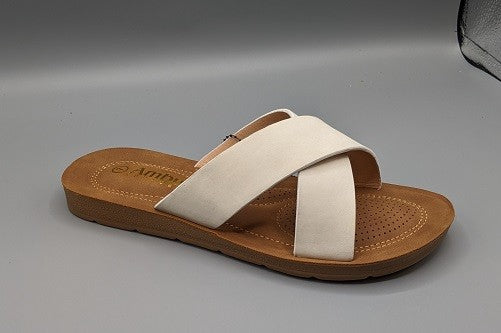 White Comfort Sandal