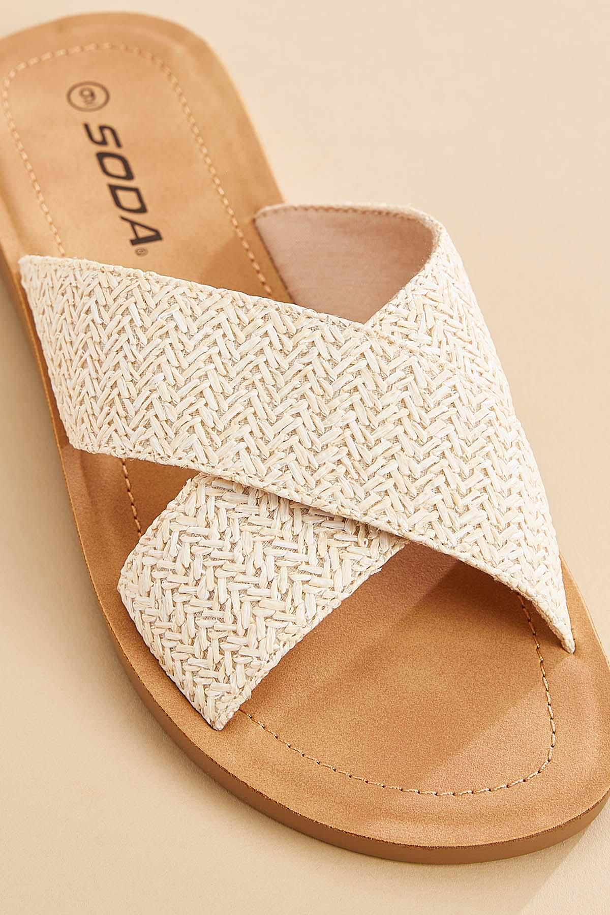 Raffia Flexible Sole Sandal