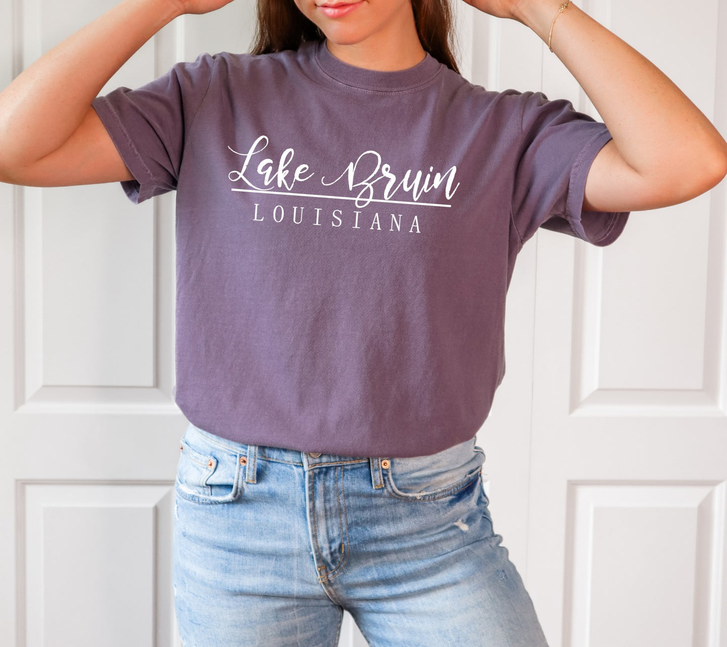 Lake Bruin Wine Comfort Color Tee