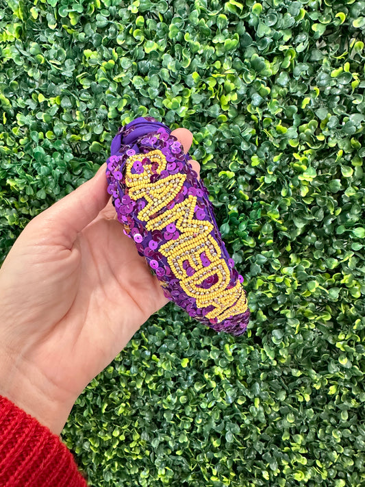 Purple Game Day Headband