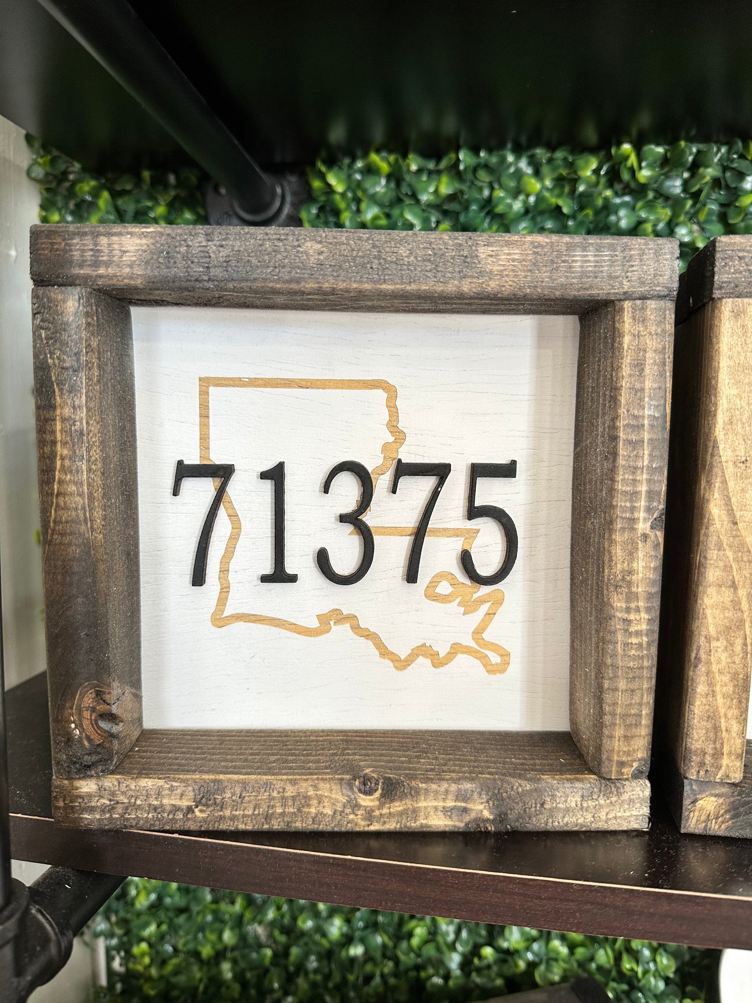 Sign With Zip Code 7x7 Zip Code Sign – The Cottage Boutique and Gifts