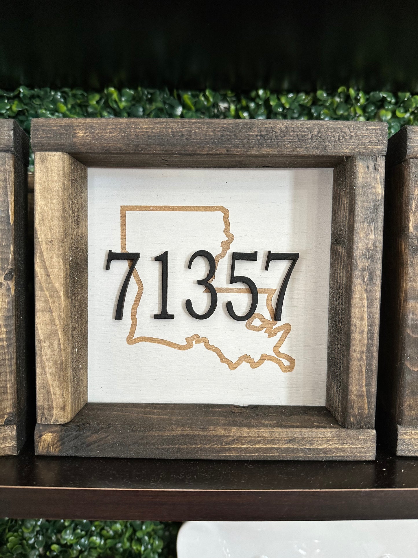 Sign With Zip Code 7x7 Zip Code Sign – The Cottage Boutique and Gifts
